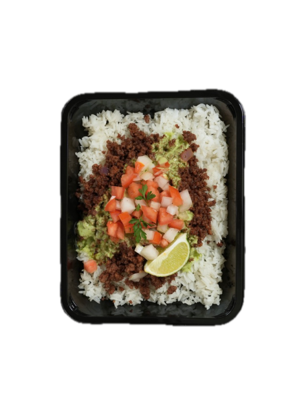 Canadian Taco-Style Beef and Rice Meal with Creamy Avocado Yogurt Sauce - Image 2